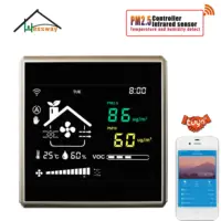 HESSWAY WIFI temperature, humidity and VOC,PM2.5 monitoring control output for TUYA APP 3speed air system
