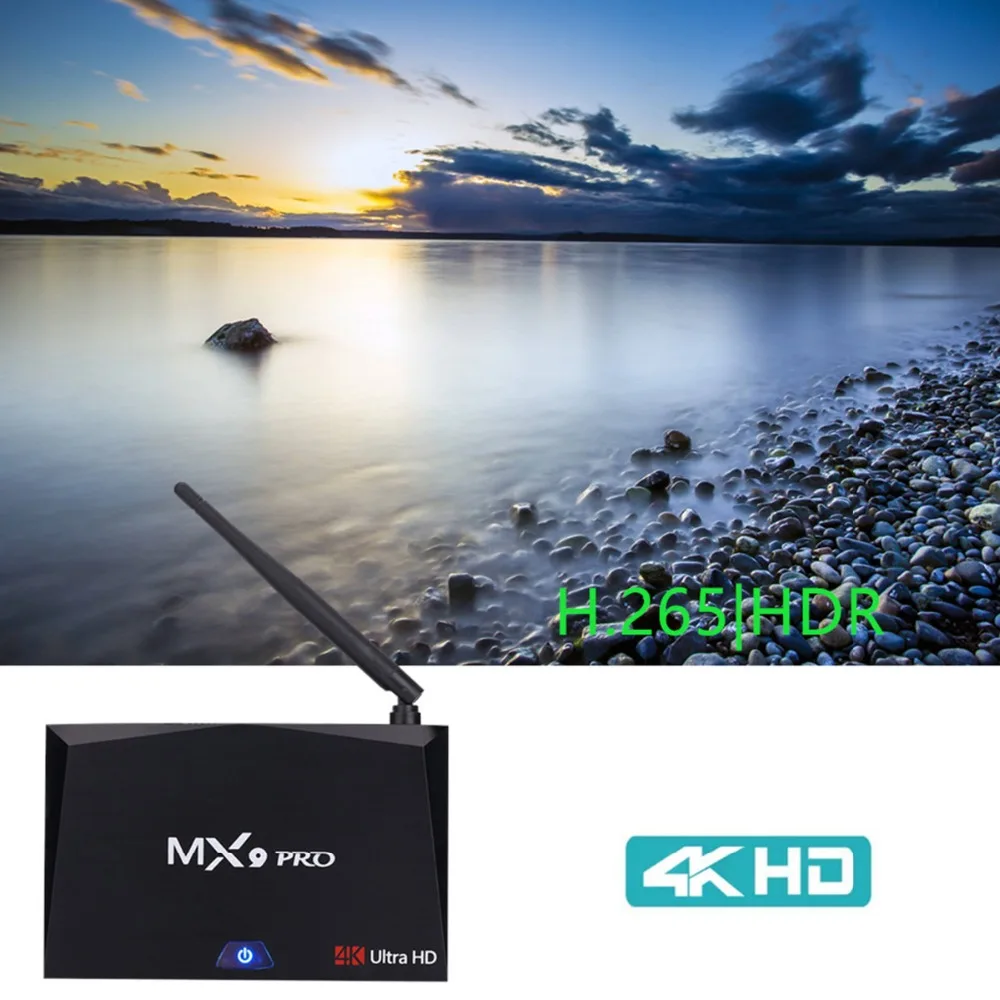 MX9 Pro 4 ГБ 32 ГБ Android 7,1 ТВ приставка RK3328 Четырехъядерный 4K VP9 3D 2,4G 5G WiFi BT4.1 смарт-приставка PK X96 X96 MINI