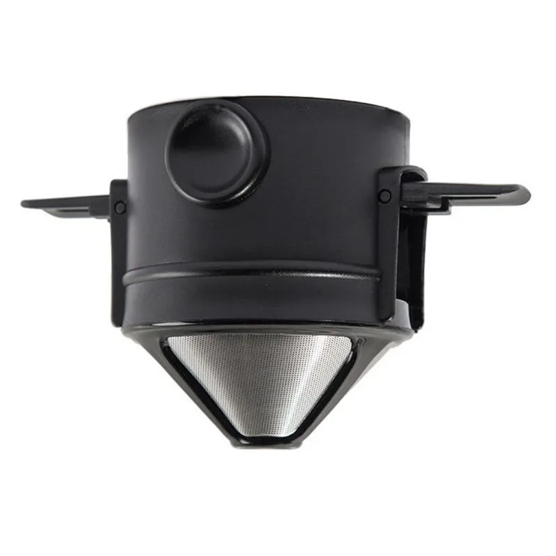 

Конический держатель фильтра для кофе из нержавеющей стали, складной кофейный капельница, безбумажный постоянный фильтр для чая и кофе, кор...