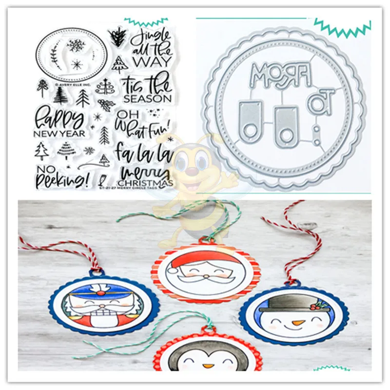 

Holiday Circle 2021 DIY Arrival New Metal Cutting Dies and Stamps for Diary Scrapbooking Craft Greeting Card Decorative Handmade