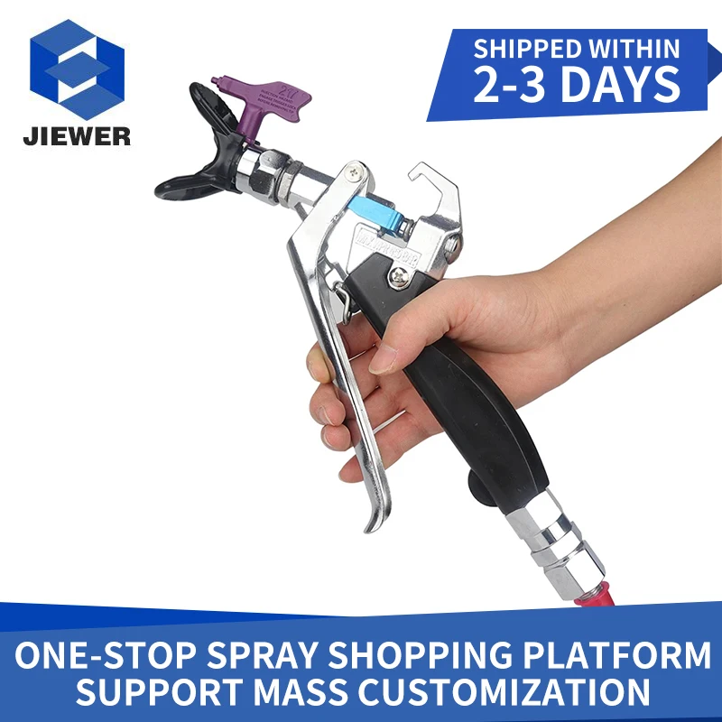 Airless Hvlp Paint Spray Gun Professional 7250 PSI For TItan Wagner Paint Pistol Purple Spray Tip Air Gun Accessories