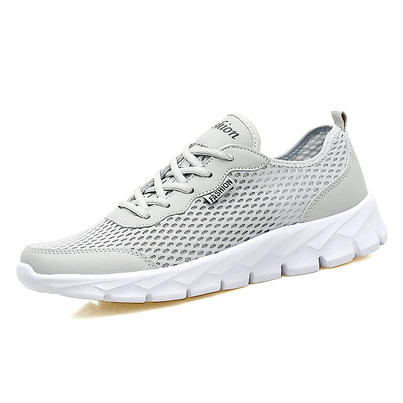 2020 Fashion Men Shoes Breathable Mesh Male Sneakers Lace-up Lightweight Hot Sale Comfortable Sports Size 35-47 | Обувь