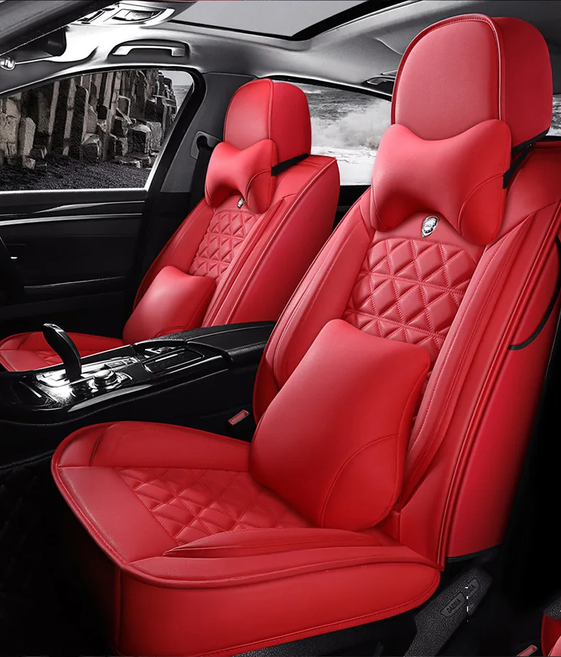 Leather Car seat cover for CHRYSLER 200 300 grand voyager Pacifica PT Cruiser Sebring Town and Country Rolls-Royce Ghost cushion