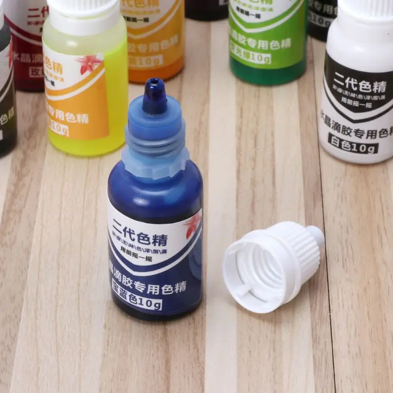 

10ml 15 Color Epoxy UV Resin Colorant Jewelry Liquid Pigment Bath Bomb Soap Dye
