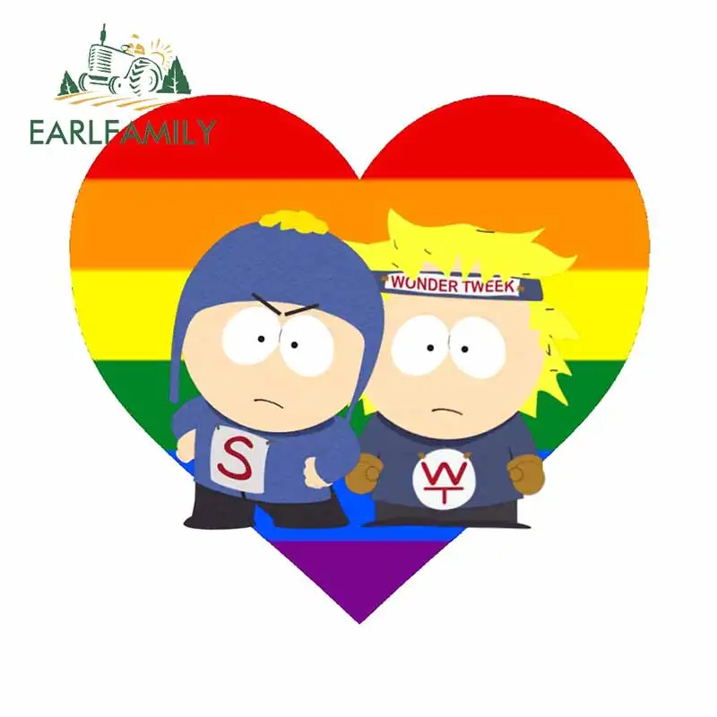 EARLFAMILY 13 см x 12 1 для радуги Love Wonder Tweek Автомобильная наклейка мультяшная устойчивая