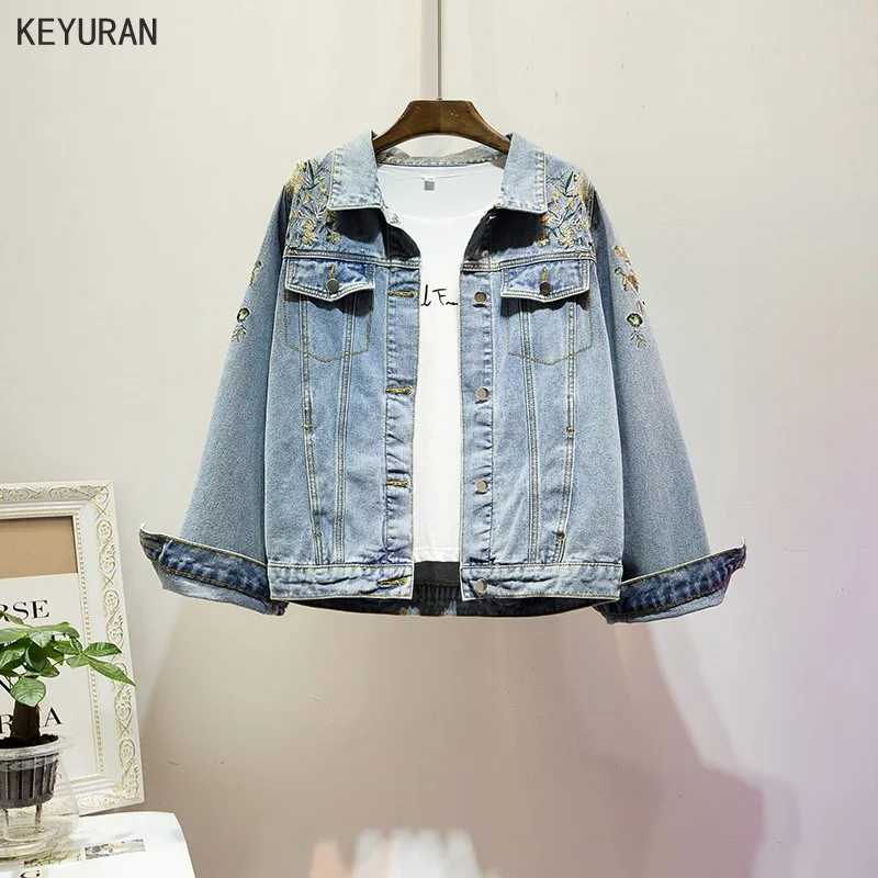 Размера плюс L-4XL женские цветочные туфли из джинсовой ткани в винтажном стиле для