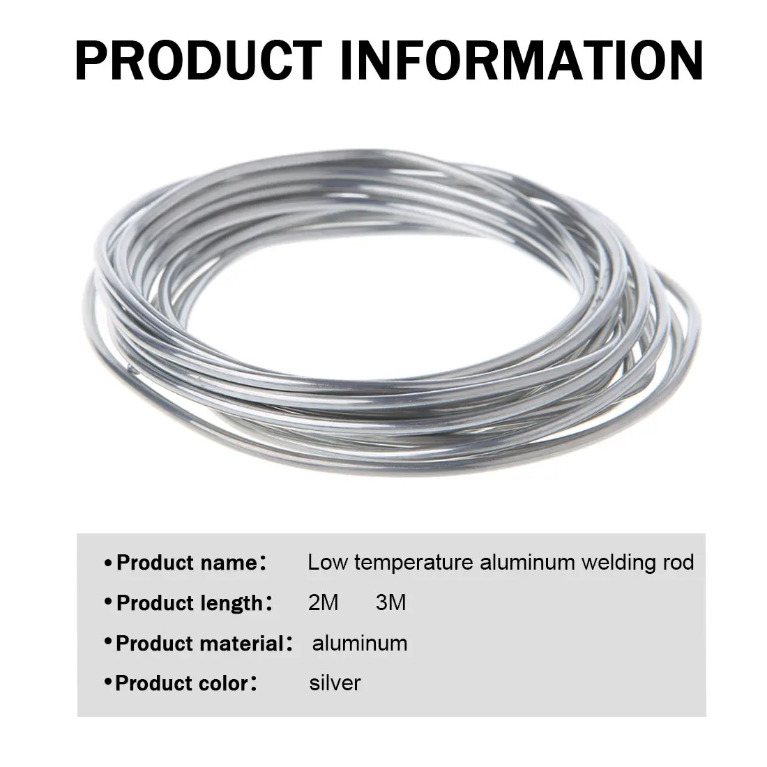 

Low Temperature Welding Rods Easy Melting Aluminum Flux Core Aluminum Welding Electrode Wire 2mmx3m