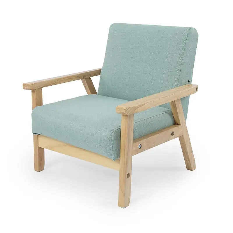 Детский диван стул из массива дерева милый мультяшный детский уголок для чтения