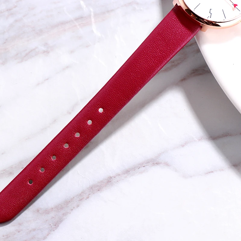 GEDI Лидирующий бренд женские часы кожаные кварцевые простые тонкие Повседневные