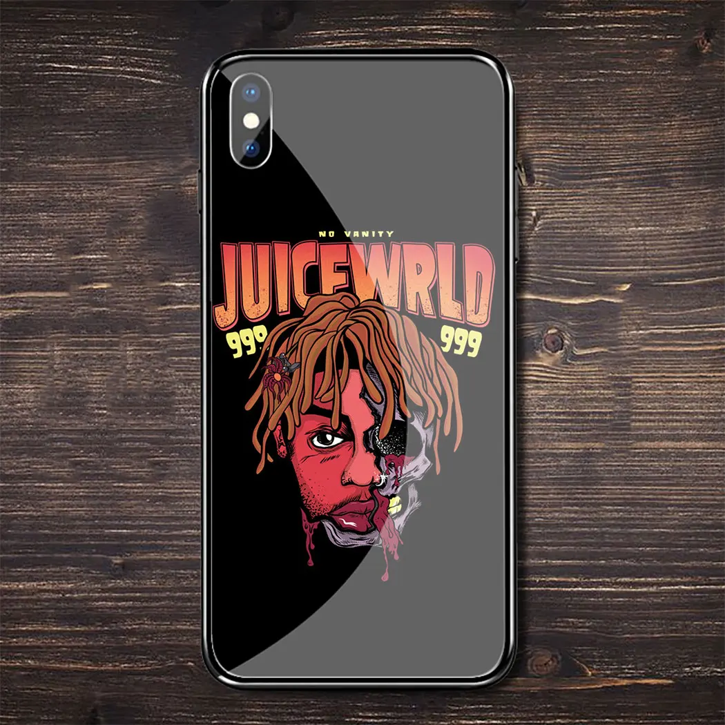 TG3 L44 Rapper Juice WRLD чехол из закаленного стекла для iphone 11 Por XS Max XR X 8 7 6 6S Plus 5 5S SE чехол - Цвет: TG3