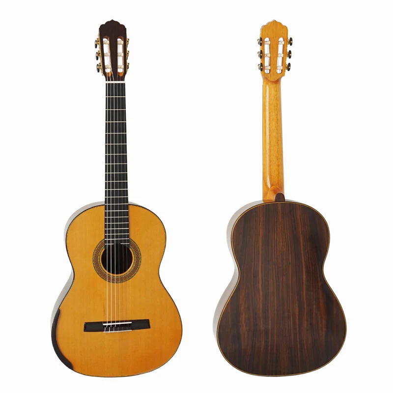 

Aiersi Brand Master Level Cedar or Spruce Topboard Lattice Sound Brace Classical Guitar for Professional with Free Case