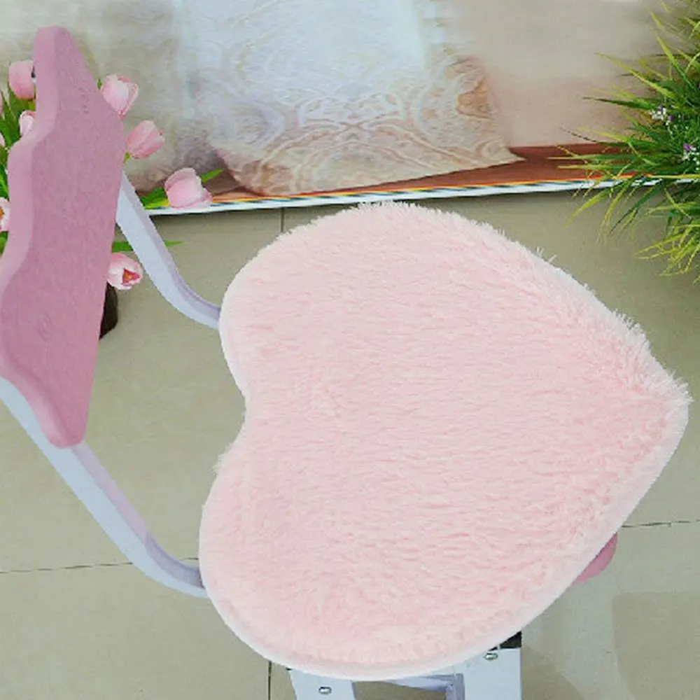 Напольный коврик 30*40*0 5 см товары для дома ковер 7 цветов полиэстер в форме сердца