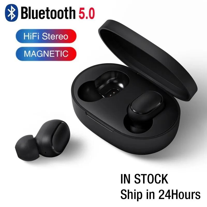 A6S 5 0 TWS Bluetooth наушники VS Redmi Airdots беспроводная гарнитура со стереонаушниками мини