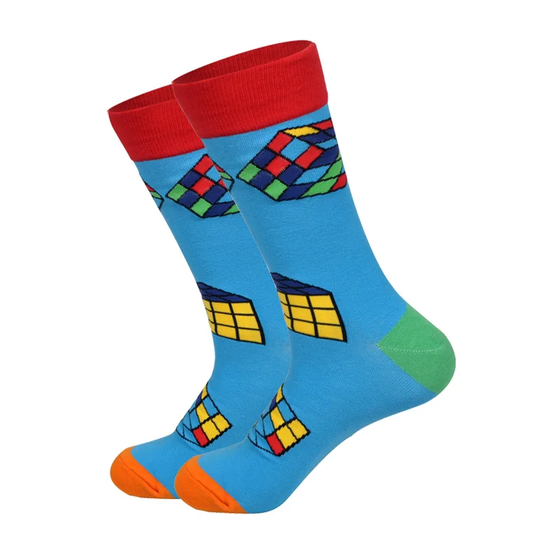 Носки LIONZONE мужские в стиле хип хоп хлопковые смешные короткие носки с