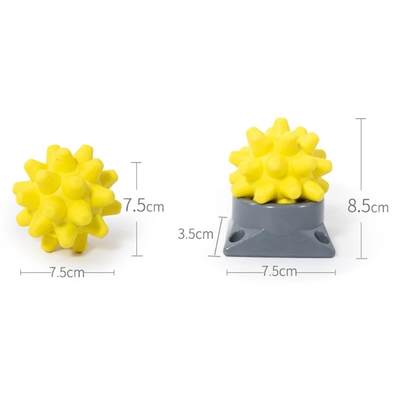 

Q1FF Muscle Relaxation Hedgehog Massage Ball with Base Trigger Point Foot Massager