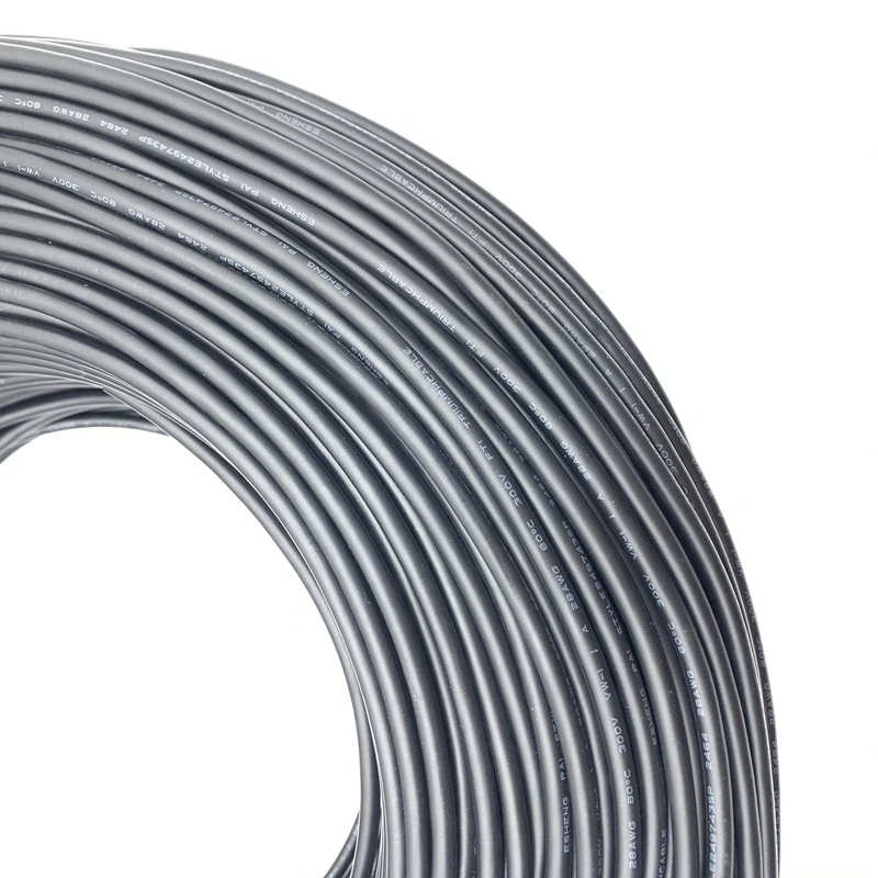 

Black Jacketed LED Extension Cable Wire Cord 2Pin Line 16AWG-28AWG 3A Rated Current PVC Insulated Wire For Waterproof Connector