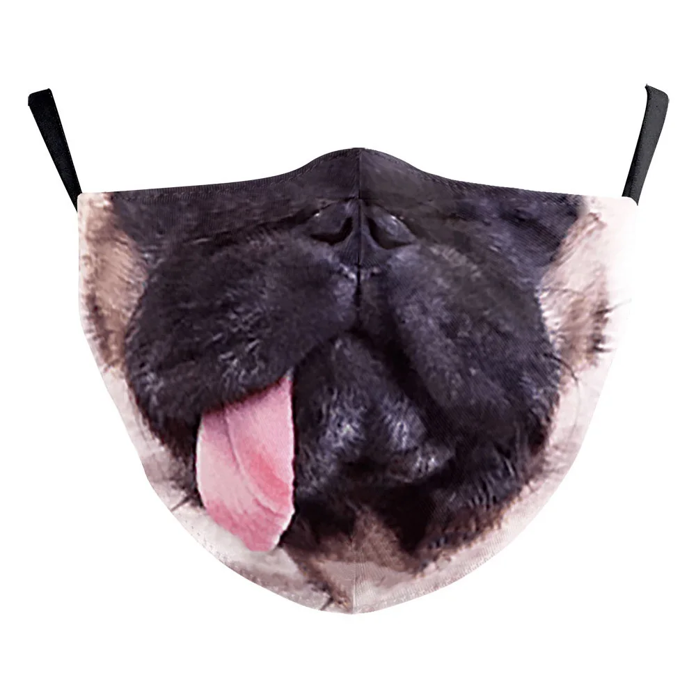 Творческий мордами животных-рот маски черного котенка собака косплей на