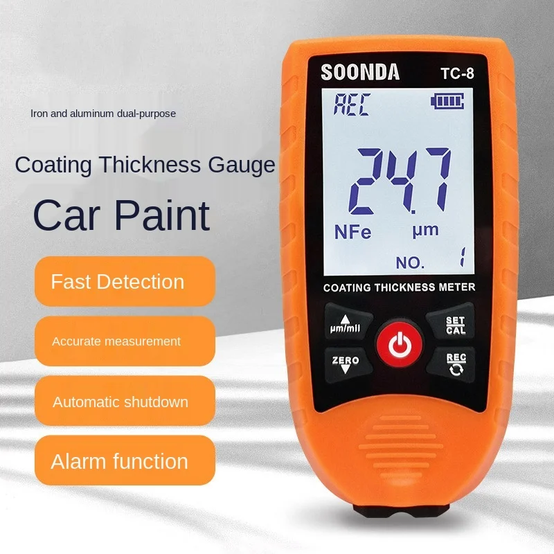 

Digital Mini Coating Thickness Gauge Car Paint Thickness Meter Paint Thickness tester Thickness Gauge with backlight