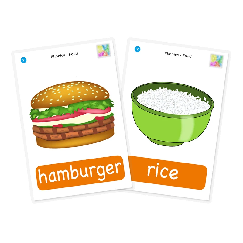 27 шт. Монтессори английская еда Слово карты памяти игры для детей флэш-карты