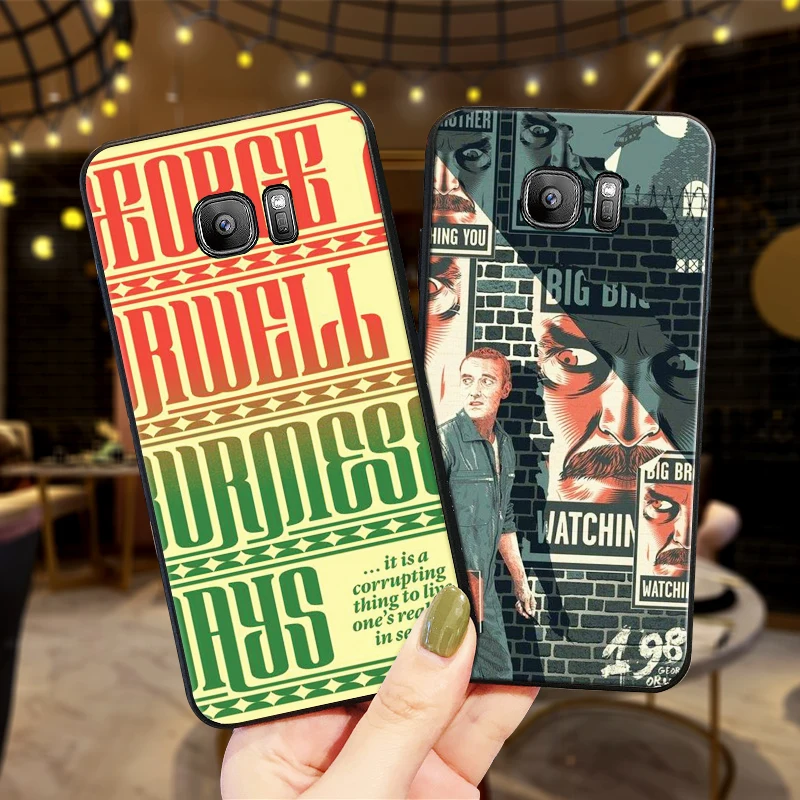 1984 Оруэлла Книга Роман Мягкий силиконовый чехол для телефона Samsung Galaxy S6 S8 край S7 S9