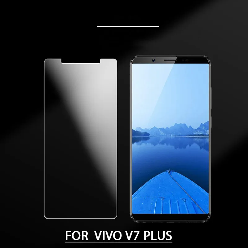 1 шт. протектор экрана стекло Vivo V7 V9 V5 закаленное стекло для Vivo V7 V5 Plus стеклянная защитная пленка против царапин для Vivo Y75 Стекло Телефона