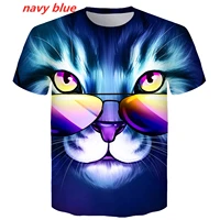 cool t shirt new cute two cat print short sleeve kitten 3d printed t shirt