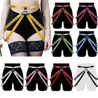 women goth sexy leather leg harness suspenders garter belt bondage butt erotic accessories punk party prom rave lingerie fetish