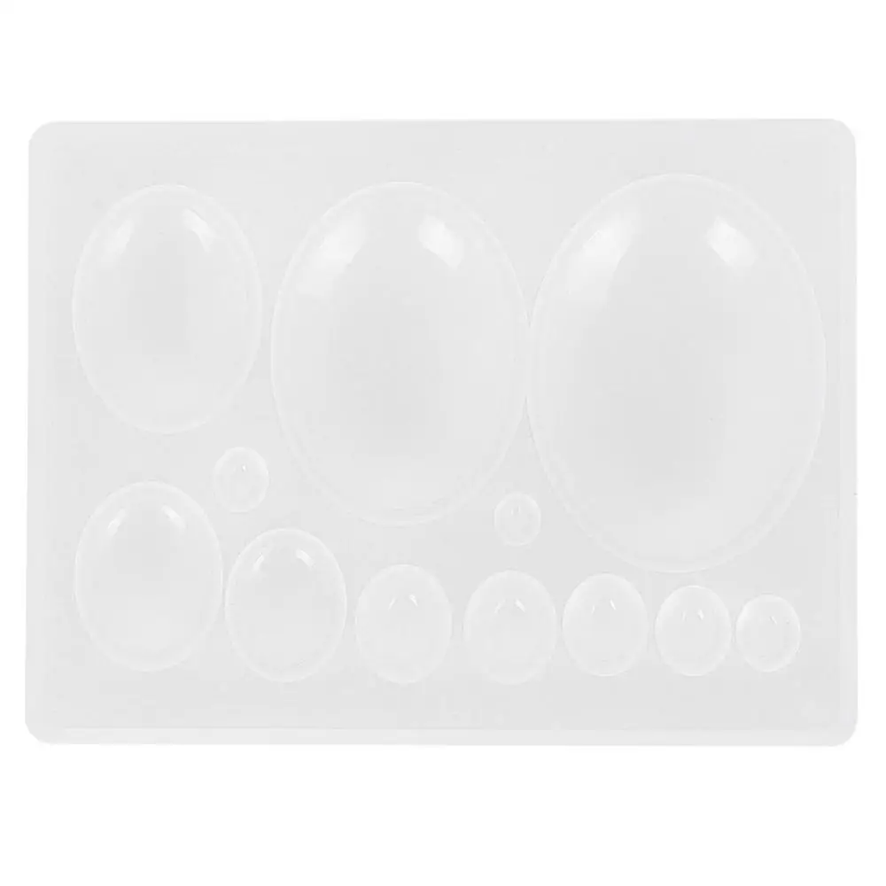 1pc Crystal Silicone Mold Half Ball Cabochon Pendant Resin Epoxy UV for Making Pedant Jewelry Exoxy Molds |
