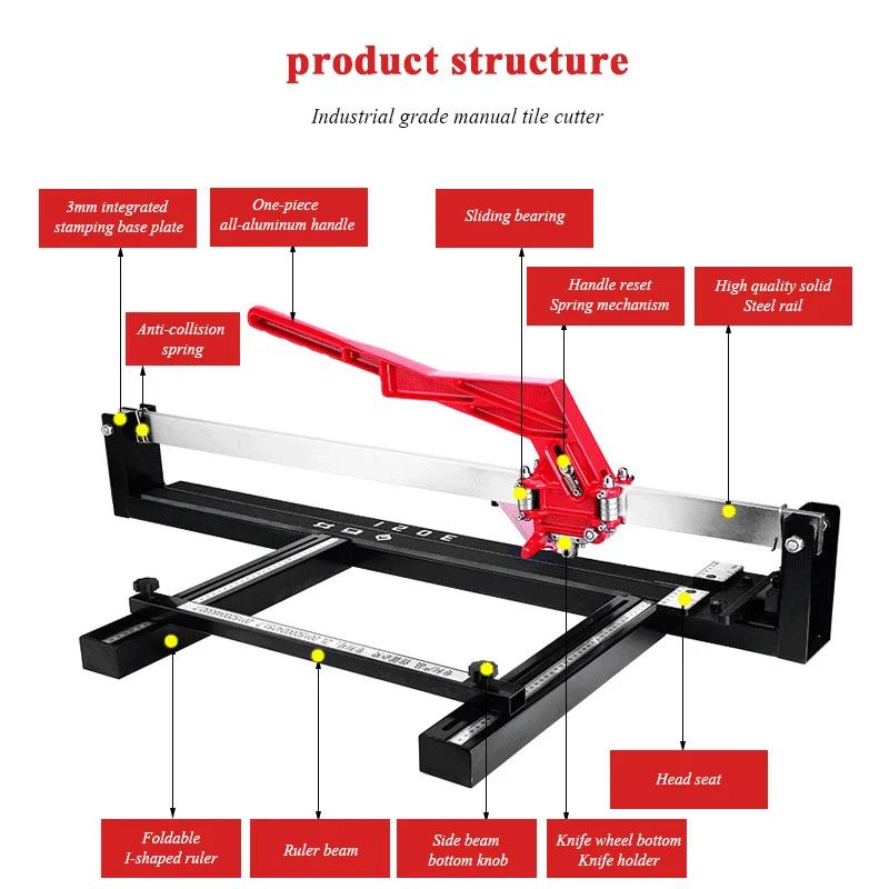 Машина для резки плитки ручной Высокоточный нажимной нож напольная машина