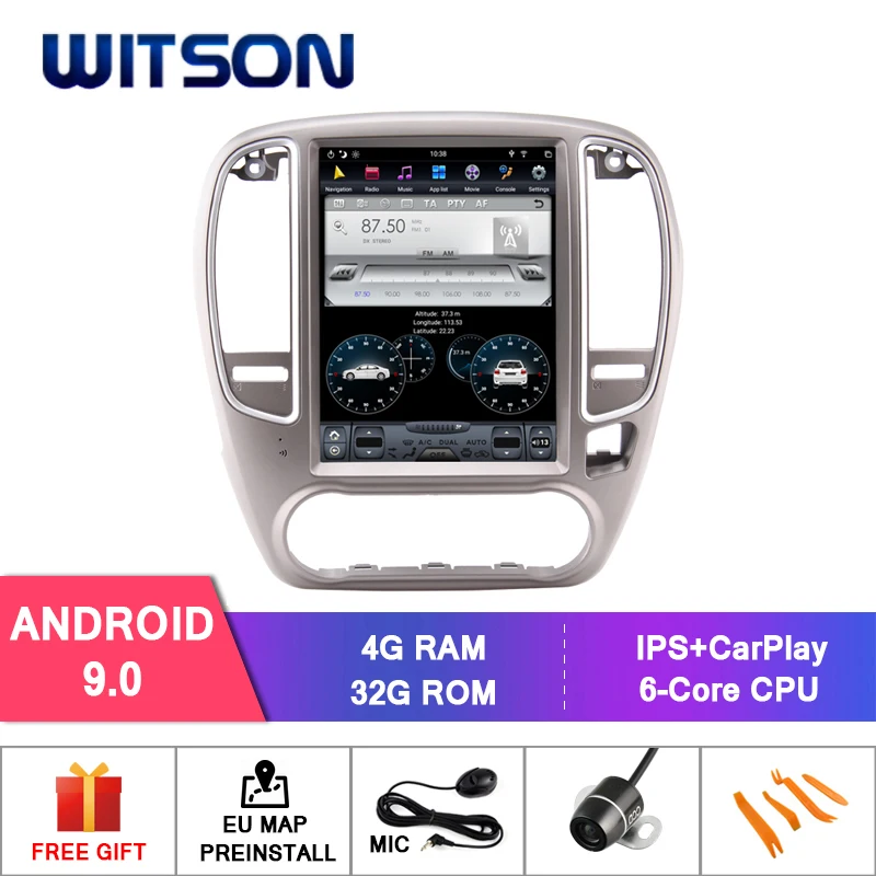

WITSON Android 9.0 TESLA STYLE For NISSAN SYLPHY 4GB GPS NAVIGATION AUTO STEREO VERTICAL SCREEN