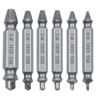 6 шт.компл. набор экстракторов винтов, отлично подходит для снятия поломок, поломки, застревания или повреждения и удаления винтов, инструмент для удаления