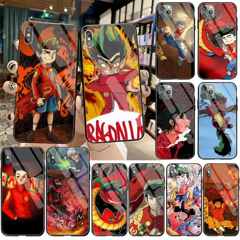 

CUTEWANAN Cartoon American Dragon Jake Long Phone Case Tempered Glass For iPhone 11 Pro XR XS MAX 8 X 7 6S 6 Plus SE 2020 case