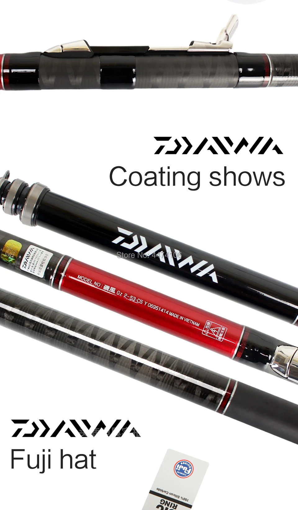 Япония, Daiwa, новинка, Gz, удочка, 4,5 м/5,3 м, FUJI Sic, направляющие кольца, Fuji, катушка, сиденье, углеродное волокно, тело, рок, удочка