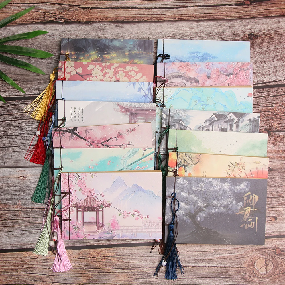 1 PC Chinese Style Notebook Weekly Planner Book Vintage Painting Sketchbook Journal Diary Blank Notepad Office Supplies | Канцтовары для