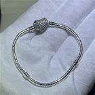 Цепочка ручной работы из серебра 925 пробы с планкой AAA