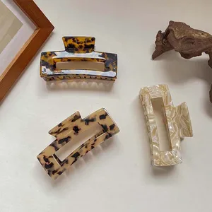 Женская заколка-краб, большая геометрическая заколка для волос