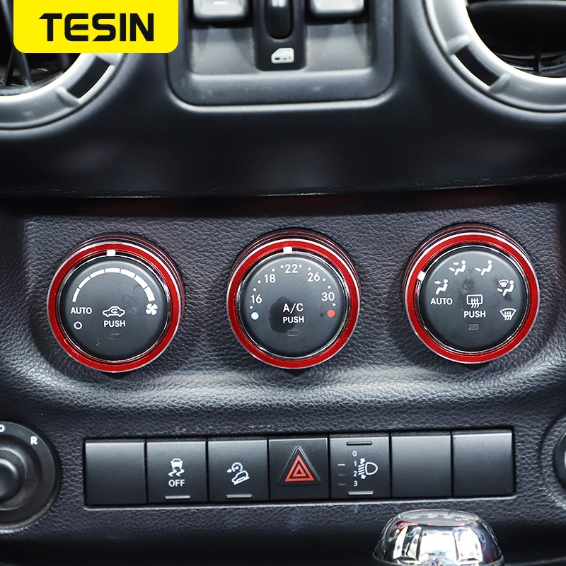Кнопка переключателя кондиционера TESIN для автомобиля декоративная крышка