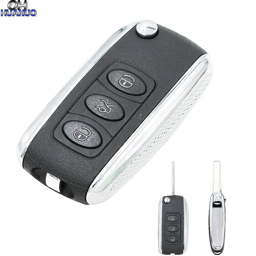 Чехол для дистанционного ключа в стиле Bentley с серебристыми боковыми