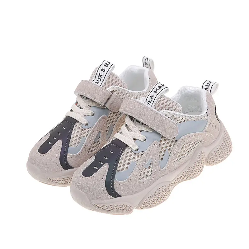 

2021 Spring and Autumn Sports Shoes Leisure Dad Shoes Red Shoes Soft Sole Net Cloth Kids Sneakers Shoes for Girls Boys Shoes