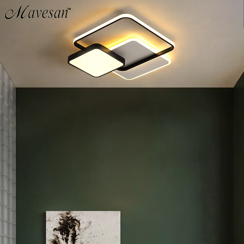 Золотой светодиодный потолочный светильник для гостиной современный спальни