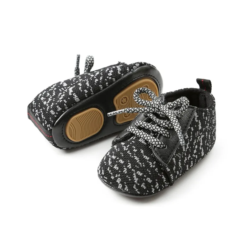 Zapatos de primavera y oto&ntilde;o para beb&eacute; reci&eacute;n nacido, zapatillas cl&aacute;sicas e informales con cordones, primeros pasos-1