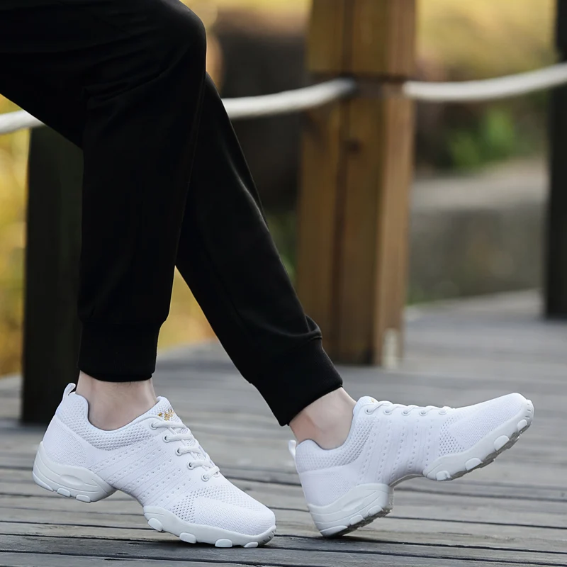 Мужская спортивная танцевальная обувь сетчатая дышащая для джаза Современная