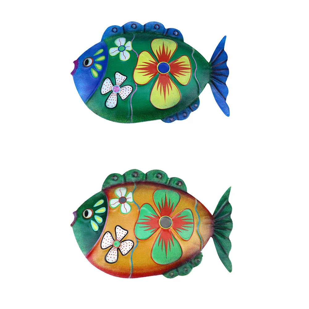 2 шт. металлическая рыба Wall Art вдохновляющие стены декора скульптуры Подвески