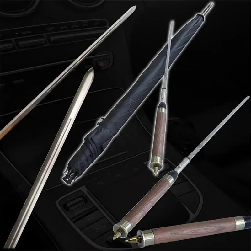 Модный автоматический мужской зонт с длинной ручкой в стиле воина меч