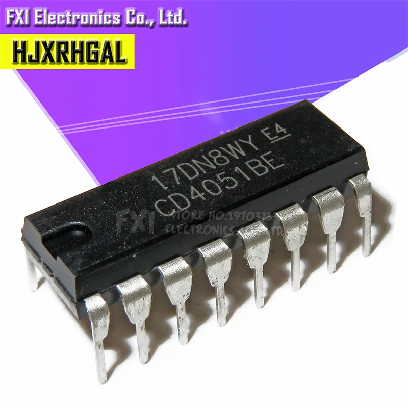 10 шт. CD4051BE CD4051 DIP16 DIP новый оригинальный|shipping free| |