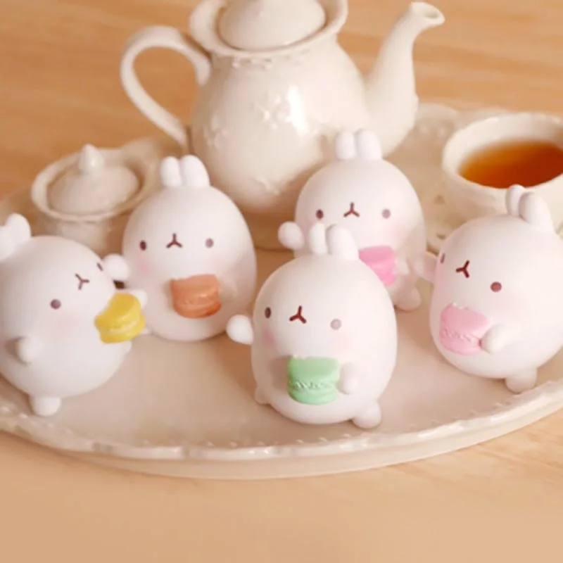 Милый Картофель Кролик игрушка Сжимаемый кофе Макарон Hold кролик клейкий рис