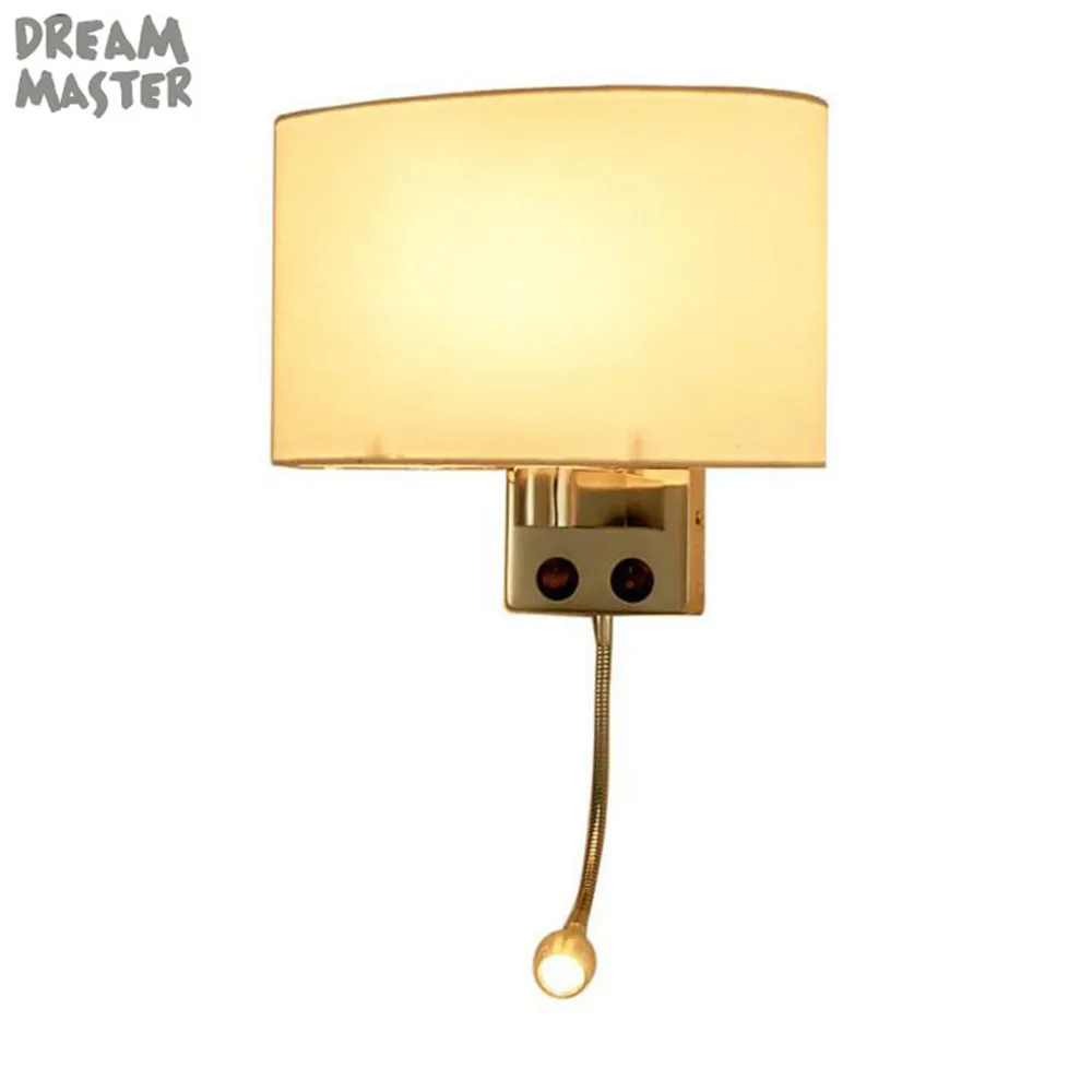 Промышленное настенное бра светильник с белым зеркальным тенем светодиодный