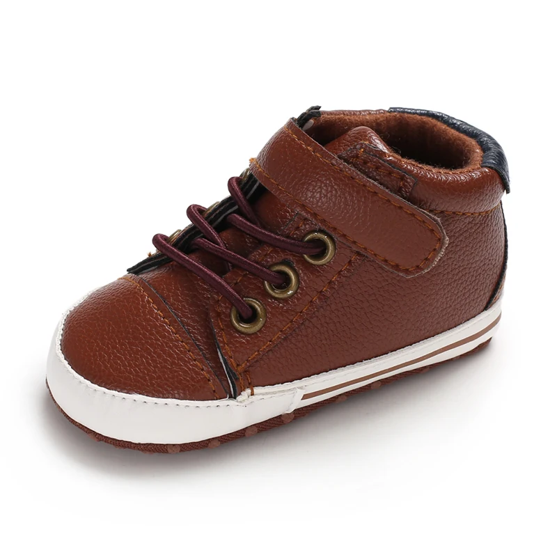 Повседневная обувь для маленьких мальчиков новорожденных кожаная девочек