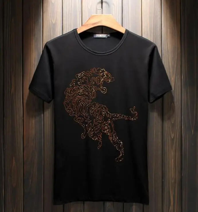 Высококачественная Мужская футболка из 100% хлопка с рисунком сверла 2019 | одежда