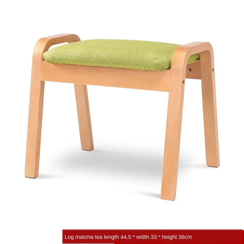 

Household stool shoe changing stool fashion creative living room simple low stool sofa foot stool solid wood square stool adult